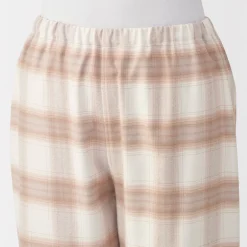 New Muji Pyjama en flanelle sans couture latérale pour femme
