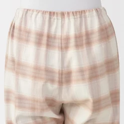 New Muji Pyjama en flanelle sans couture latérale pour femme