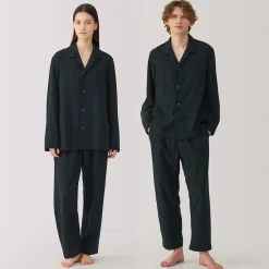 Muji Pyjama unisexe en khadi tissé à la main