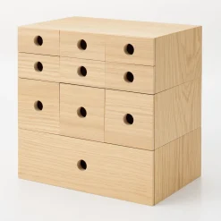 Outlet Muji Rangement en bois 1 tiroir