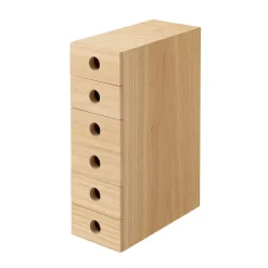 Online Muji Rangement en bois 6 tiroirs