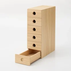 Online Muji Rangement en bois 6 tiroirs