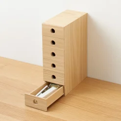 Online Muji Rangement en bois 6 tiroirs