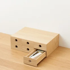 Online Muji Rangement en bois 6 tiroirs