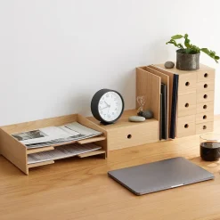 Discount Muji Rangement en bois 3 tiroirs