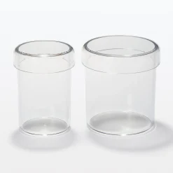 Outlet Muji Récipient fin en acrylique 7X9.7cm