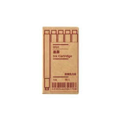 Sale Muji Recharge pour stylo‐plume ‐ encre bleu‐noir, lot de 5
