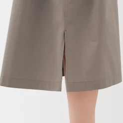 Sale Muji Robe chemise large à manches 3/4 et en coton Quick Dry pour femme