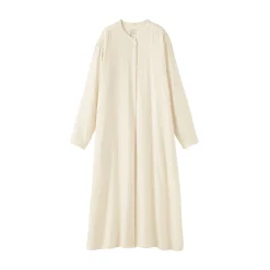 Best Muji Robe en double gaze en mélange de kapok pour femme