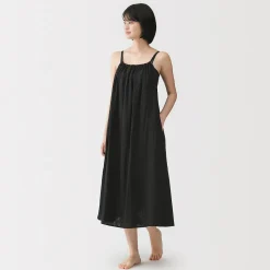 Best Muji Robe top en double gaze à pois dobby pour femme
