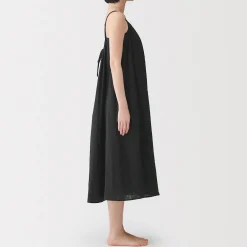 Best Muji Robe top en double gaze à pois dobby pour femme