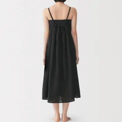 Best Muji Robe top en double gaze à pois dobby pour femme