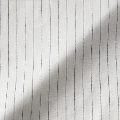 Best Muji Robe-chemise à col officier en lin lavé pour femme