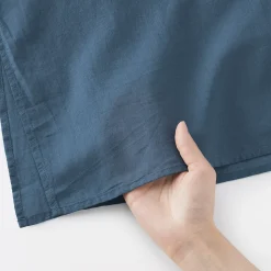 Clearance Muji Robe-chemise transparent en coton biologique à haute torsion