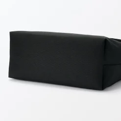 New Muji Sac à bandoulière large en polyester recyclé Noir