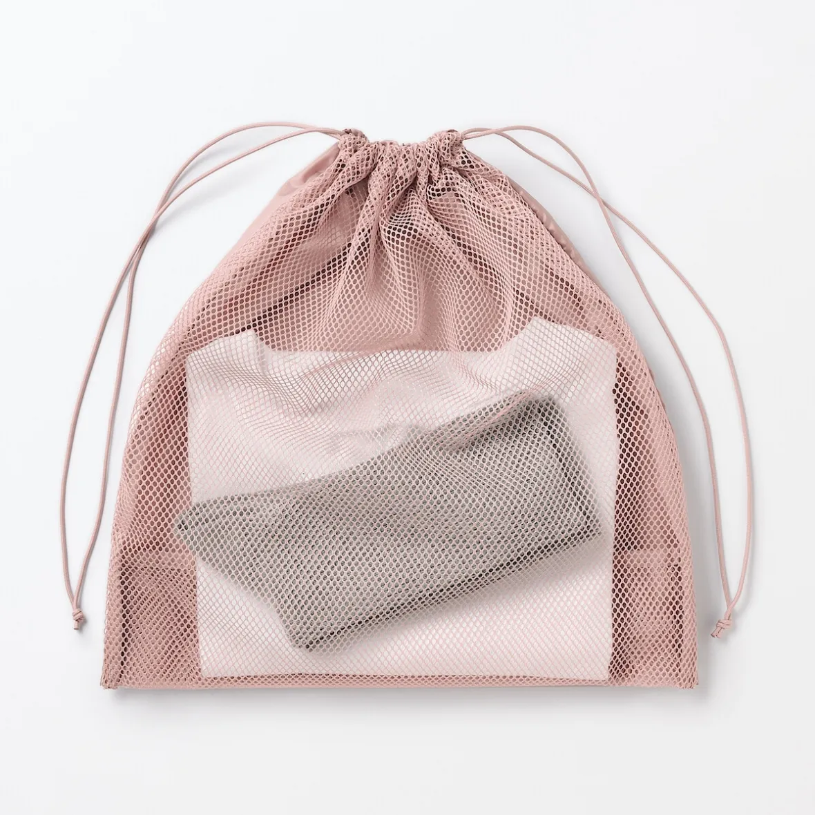 Best Muji Sac à cordon en maille - Grand modèle