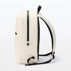 Clearance Muji Sac à dos étanche en coton Blanc Brut