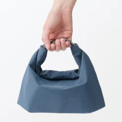 Hot Muji Sac à lunch isotherme à fermeture à enroulement - Grand format - Bleu fumé