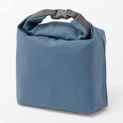 Hot Muji Sac à lunch isotherme à fermeture à enroulement - Grand format - Bleu fumé