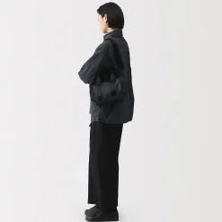 Clearance Muji Sac baril en nylon recyclé Noir