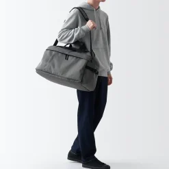 Online Muji Sac Boston pliable et déperlant en polyester recyclé