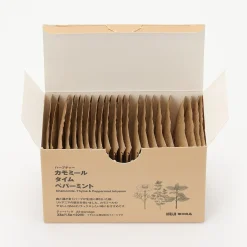 Discount Muji Sachets de thé Camomille, Thym et Menthe poivrée 22x1,5g