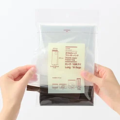 Sale Muji Sacs alimentaires et congélation à double fermeture - Longs formats, lot de 16