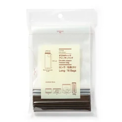 Sale Muji Sacs alimentaires et congélation à double fermeture - Longs formats, lot de 16