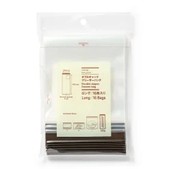 Sale Muji Sacs alimentaires et congélation à double fermeture - Longs formats, lot de 16