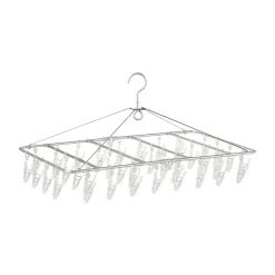 Clearance Muji Séchoir rectangulaire en aluminium ‐ 40 pinces