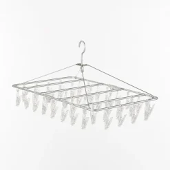 Clearance Muji Séchoir rectangulaire en aluminium ‐ 40 pinces