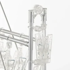 Clearance Muji Séchoir rectangulaire en aluminium ‐ 40 pinces