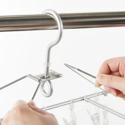 Clearance Muji Séchoir rectangulaire en aluminium ‐ 40 pinces