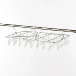 Clearance Muji Séchoir rectangulaire en aluminium ‐ 40 pinces