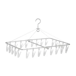 New Muji Séchoir rectangulaire pliable en aluminium ‐ 26 pinces