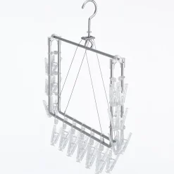 New Muji Séchoir rectangulaire pliable en aluminium ‐ 26 pinces