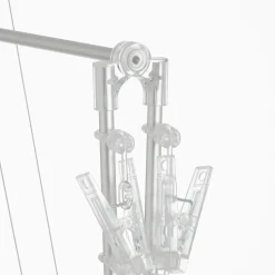 New Muji Séchoir rectangulaire pliable en aluminium ‐ 26 pinces