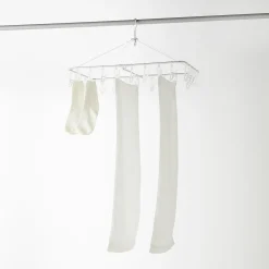 New Muji Séchoir rectangulaire pliable en aluminium ‐ 26 pinces