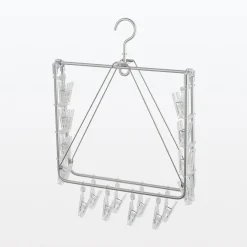 New Muji Séchoir rectangulaire pliable en aluminium ‐ 26 pinces