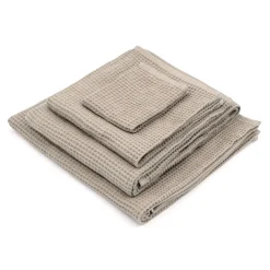 Outlet Muji Serviette gaufrée pour les mains en velours de coton bio