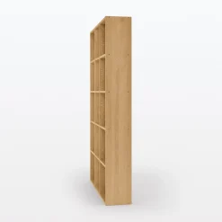 Outlet Muji Set de 3 étagères étroites en chêne ‐ 3x5 niveaux (Dont Eco‐part. 5,30€)