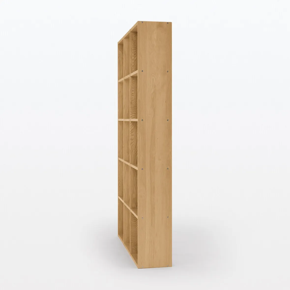 Outlet Muji Set de 3 étagères étroites en chêne ‐ 3x5 niveaux (Dont Eco‐part. 5,30€)