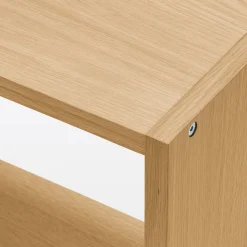 Outlet Muji Set de 3 étagères étroites en chêne ‐ 3x5 niveaux (Dont Eco‐part. 5,30€)