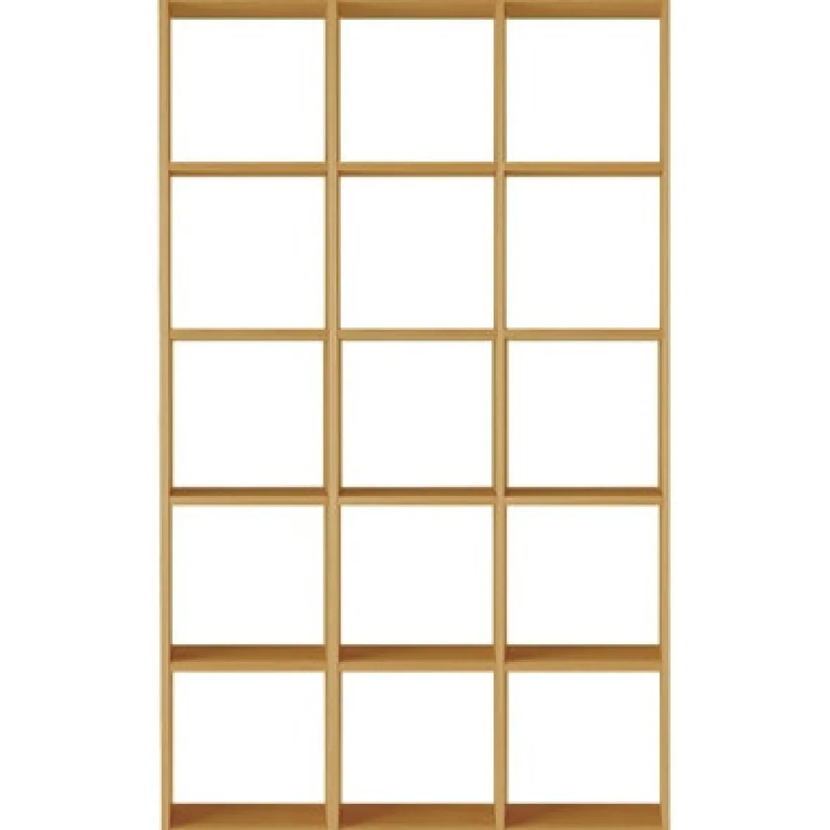 Outlet Muji Set de 3 étagères étroites en chêne ‐ 3x5 niveaux (Dont Eco‐part. 5,30€)