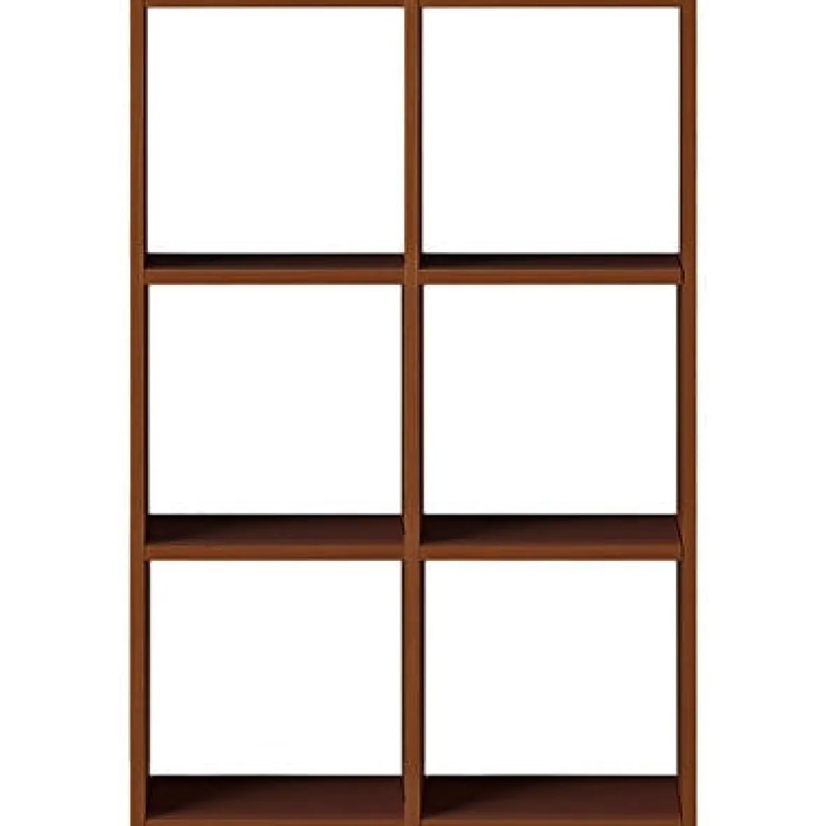 Hot Muji Set de 2 étagères étroites en noyer  ‐ 2x3 niveaux (Dont Eco‐part. 2,80 €)