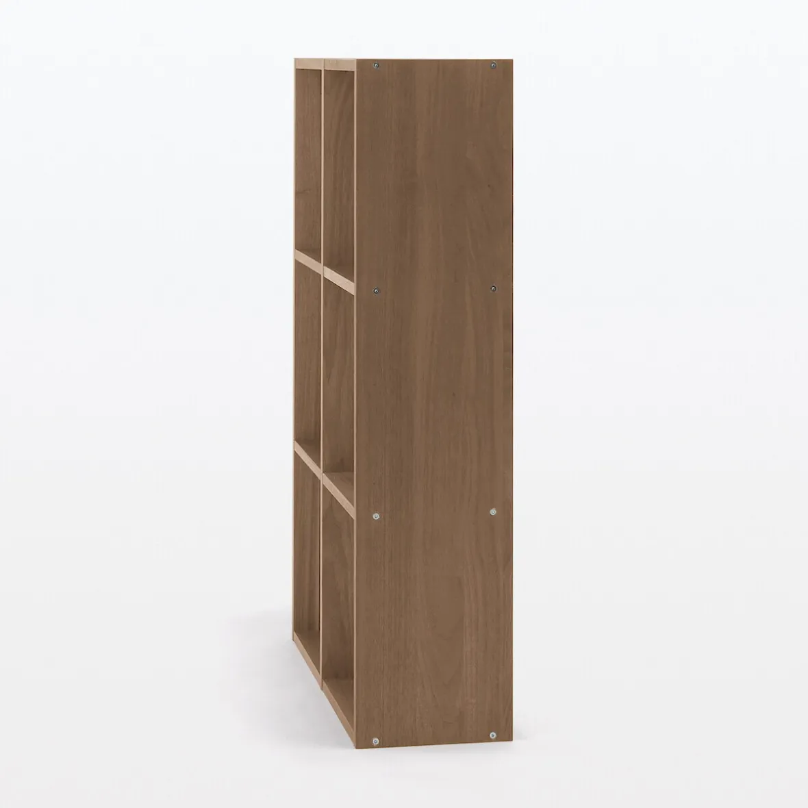 Hot Muji Set de 2 étagères étroites en noyer  ‐ 2x3 niveaux (Dont Eco‐part. 2,80 €)