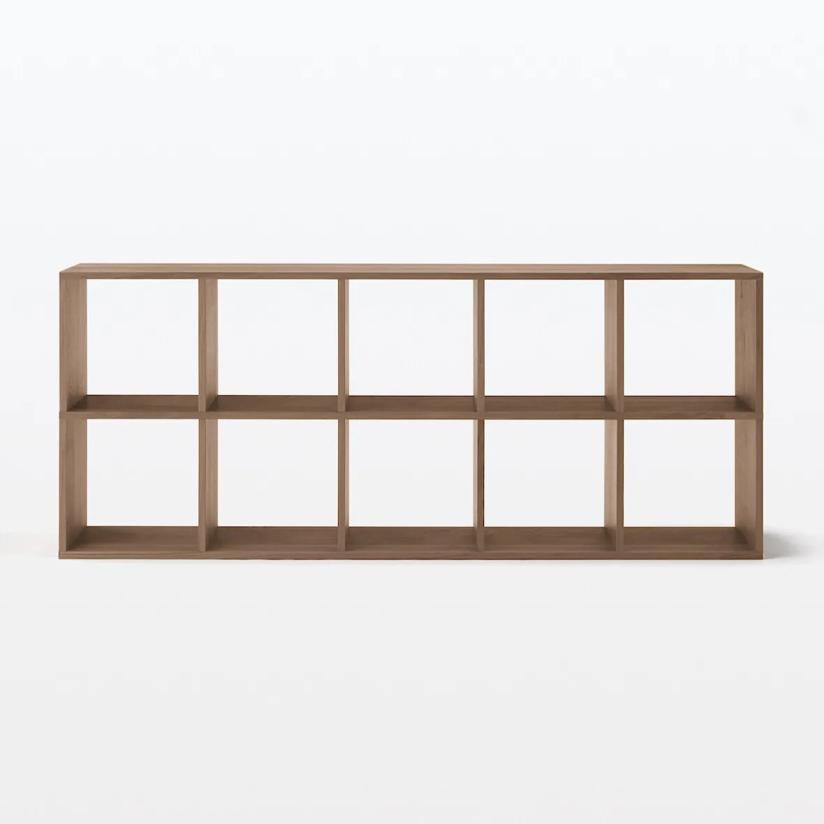 Discount Muji Set de 2 étagères étroites en noyer ‐ 2x5 niveaux (Dont Eco‐part. 5,30 €)