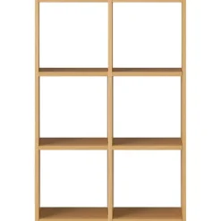 Best Muji Set de 2 étagères étroites en chêne ‐ 2x3 niveaux (Dont Eco‐part. 2,80 €)