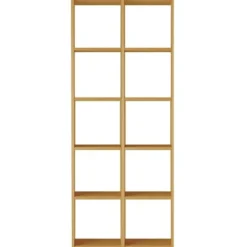 Online Muji Set de 2 étagères étroites en chêne ‐ 2x5 niveaux (Dont Eco‐part. 5,30 €)
