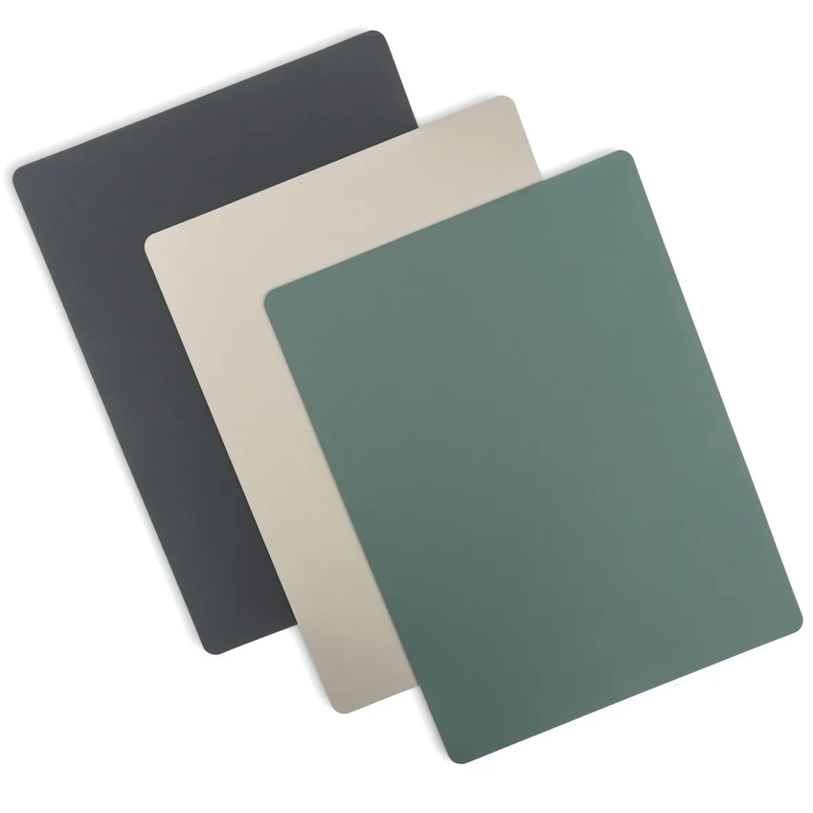 Clearance Muji Set de table en cuir recyclé - rectangulaire, Eucalipto